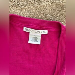 Magenta Maggie, London, crop cardigan size large.